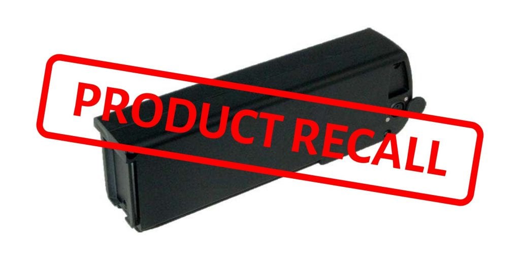 Product Recall – 19Ah battery for eZeebikes, circa 2016-17 (march 2019)