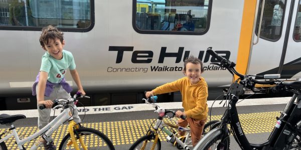 A family bike adventure with Te Huia train (June 2024)