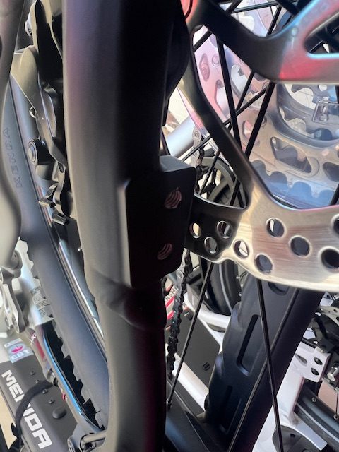 Merida kickstand for dual suspension EMTBs