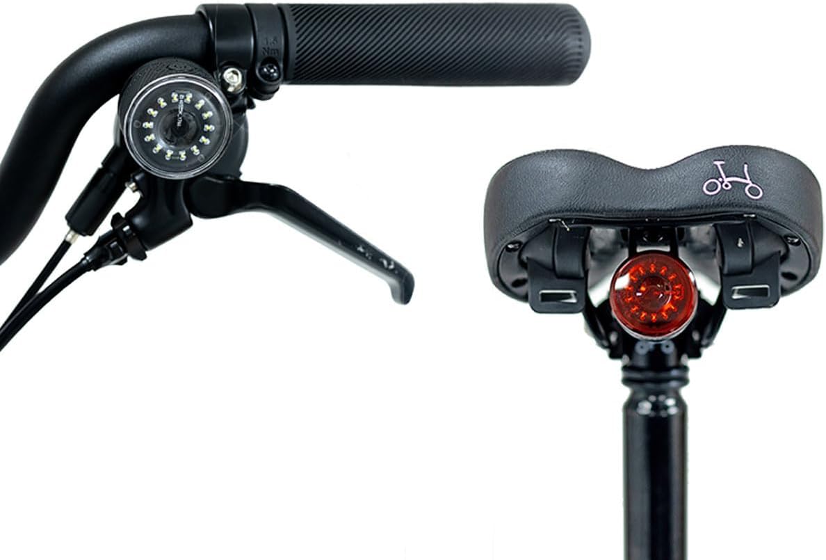 Brompton Be Seen Lights - Front and rear