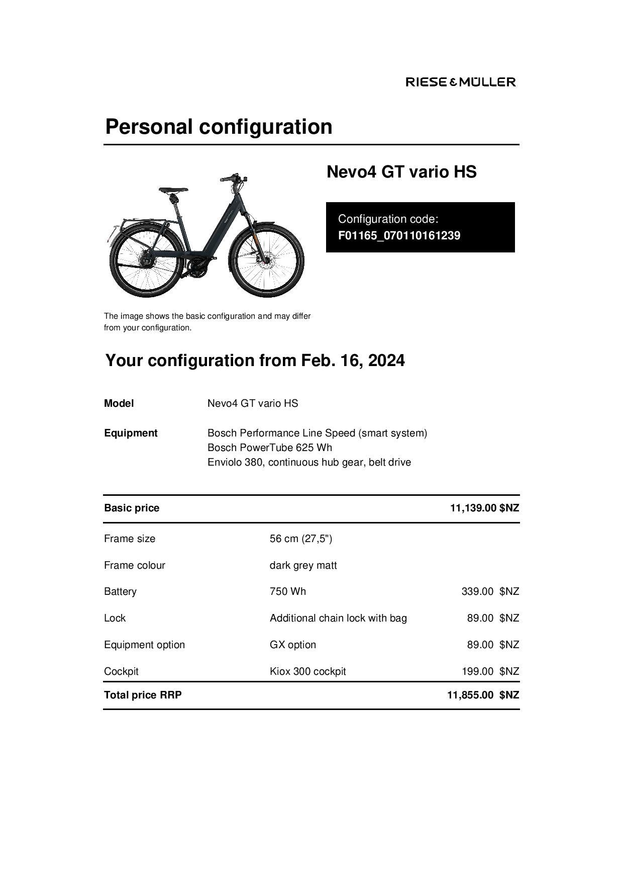 Riese and Muller Nevo4 Vario HS - grey - 56cm