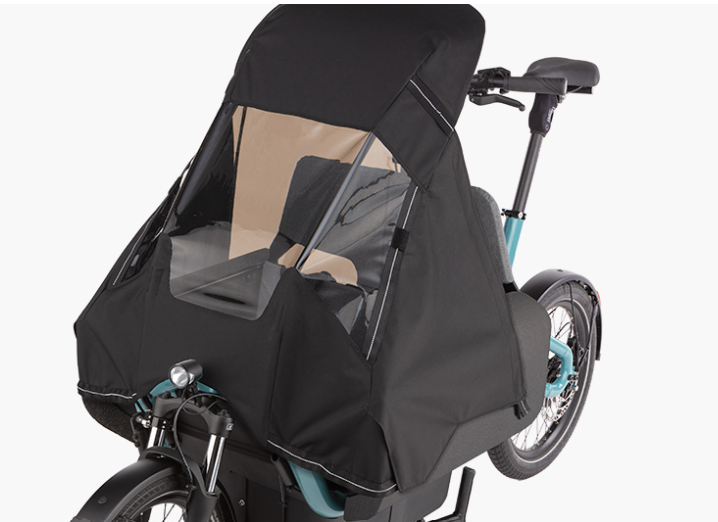 Riese and Muller Carrie City -Anise - 725Wh - Flex Box, child seat and cover