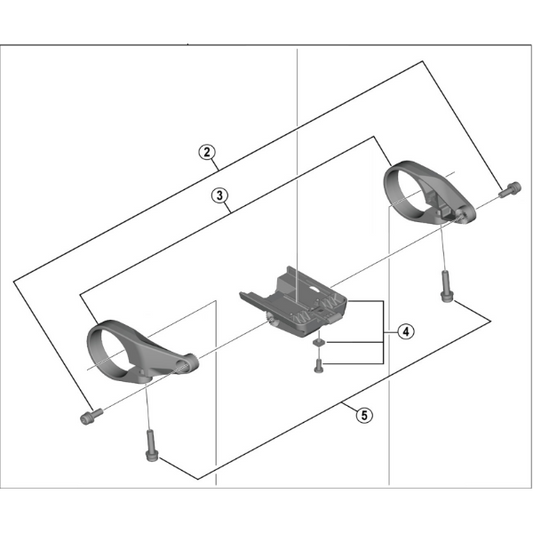 Shimano Steps SC-EN610 BRACKET TERMINAL 31.8 Stay mount