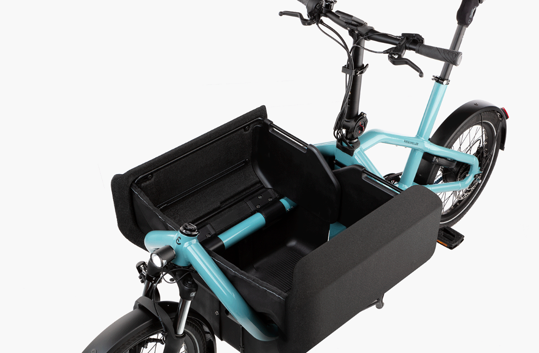 Riese and Muller Carrie City -Anise - 725Wh - Flex Box, child seat and cover