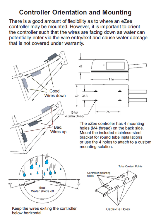Controller Mount for eZee Controllers for Conversion Kits