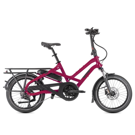 Image of a Tern HSD G2 P10 ebike in dragonfruit colour